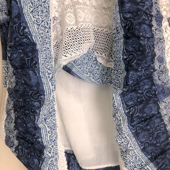 Boho Indie Festival Rave Tiered Lace Hippie Skirt - Picture 11 of 13